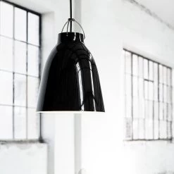 Caravaggio BlackBlack Pendant By Fritz Hansen -Lighting Store 6800 Caravaggio P2 BlackBlack install. 37256 300dpi
