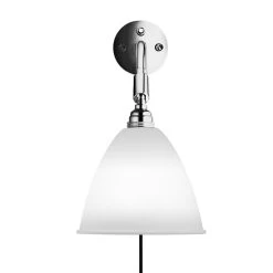 Bestlite BL7 Chrome With Cable And Switch By Gubi -Lighting Store BL7 WallLamp Chrome BoneChina
