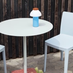 PC Portable Lamp By Hay -Lighting Store ElementaireChairbluegrey TerrazzoTableRoundskygreyredbase PCPortableblue