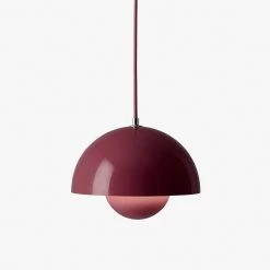 Flowerpot Pendant VP1 By &Tradition -Lighting Store FlowerpotVP1DarkPlum on