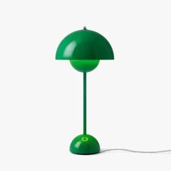 Flowerpot Table Lamp VP3 By &Tradition -Lighting Store Flowerpot VP3 Signal Green on