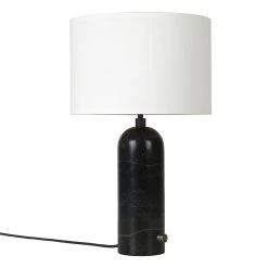 Gravity Table Lamp By Gubi -Lighting Store Gravity TableLamp Small BlackMarble White off