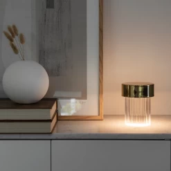 Last Order Fluted Lamp By Michael Anastassiades For Flos -Lighting Store LastOrder Fluted Brass ph PhilCohen08