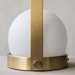Carrie LED Lamp Brushed Brass By Menu -Lighting Store MENU Carrie Lamp 3