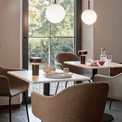 Column Portable Table Lamp By Menu -Lighting Store MENU Oregaard Harbour Chair Harbour Column Dining Table