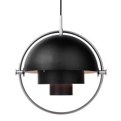 Multi-Lite Pendant By Gubi 25 Multi-Lite Pendant By Gubi -Lighting Store MultiLite Pendant Chrome Black 1 On.hs