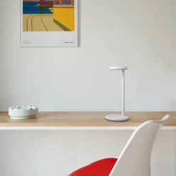 Oblique Table Lamp By Vincent Van Duysen For Flos -Lighting Store Oblique White EUGENI PONS