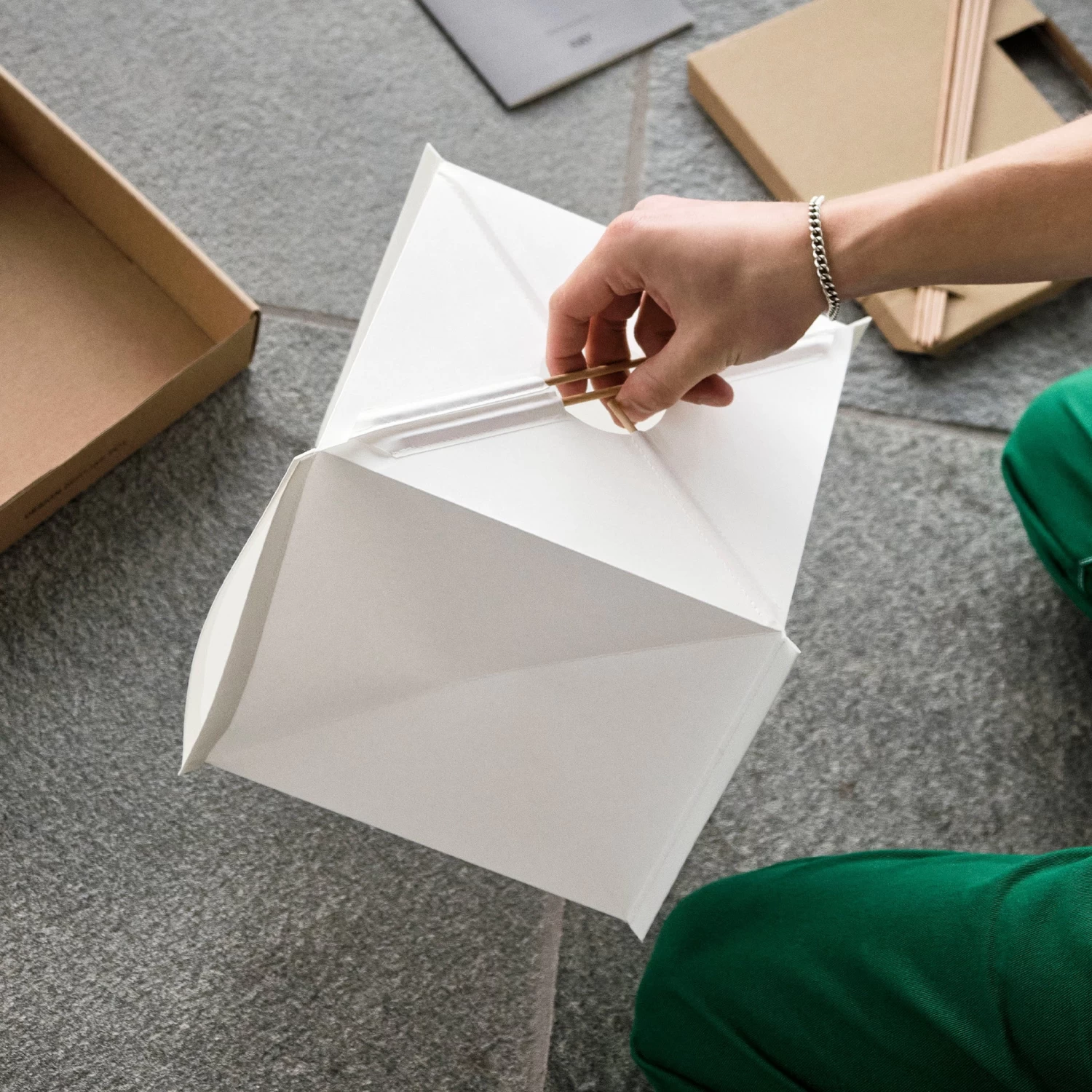 Paper Cube Table Lamp By Bertjan Pot For Hay 7 Paper Cube Table Lamp By Bertjan Pot For Hay - Image 5