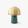 Raku SH8 Portable Lamp By Sebastian Herkner For &Tradition -Lighting Store Raku SH8 Blue Green amp Brass Light off