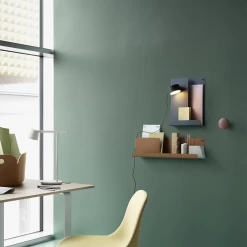 Post Wall Lamp By Muuto -Lighting Store fiber side chair swivel balder 432 white 70 70 table tip lamp folded shelves post wall lamp muuto org 150