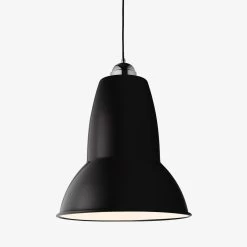 Original 1227 Giant Pendant By Anglepoise -Lighting Store original 1227 giant pendant jet black gloss
